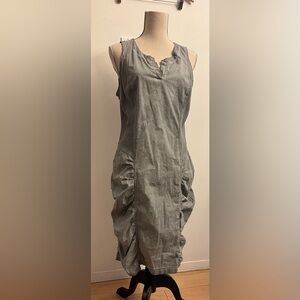 XCVI Dress | Grey Ruched Medium